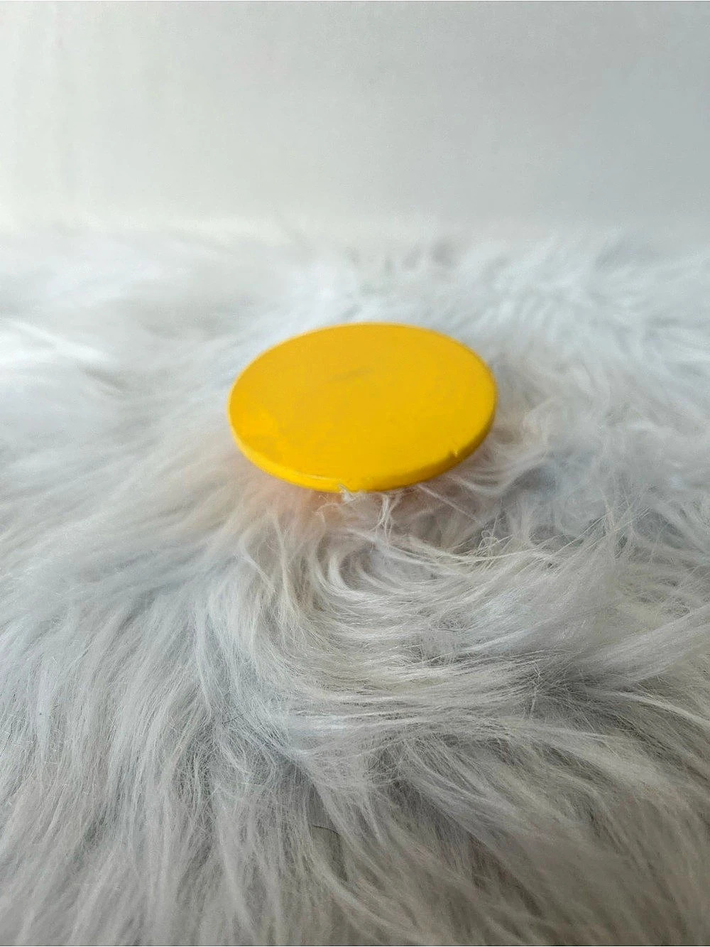Vintage yellow Fisher-Price little people round table